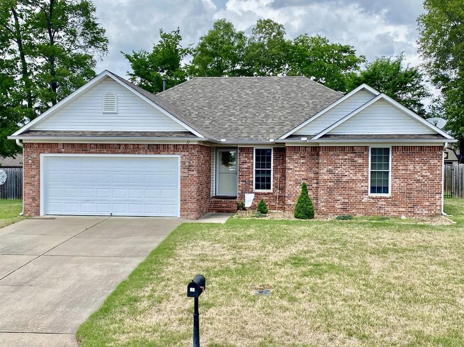 Completed residential shingle roof inspected and serviced by Presley Roofing